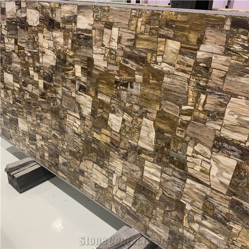 Brown Wood Vein Agate For Hotel And Villa Project