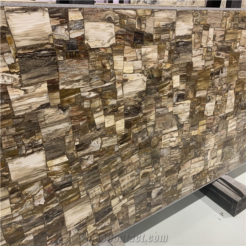 Brown Wood Vein Agate For Hotel And Villa Project
