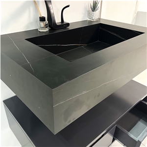 China Bathroom Vanity Sink Basin Cabinet With Sintered Stone
