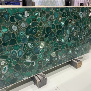 Green Agate Stone Slabs Black Semi Precious Suppliers