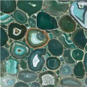Green Agate Stone Slabs Black Semi Precious Suppliers