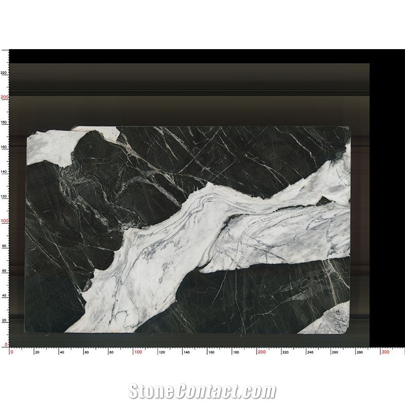 Calacatta Black Marble With White Veins Slab For Hotel