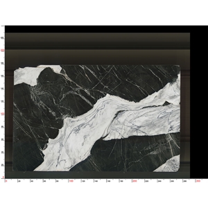 Calacatta Black Marble With White Veins Slab For Hotel