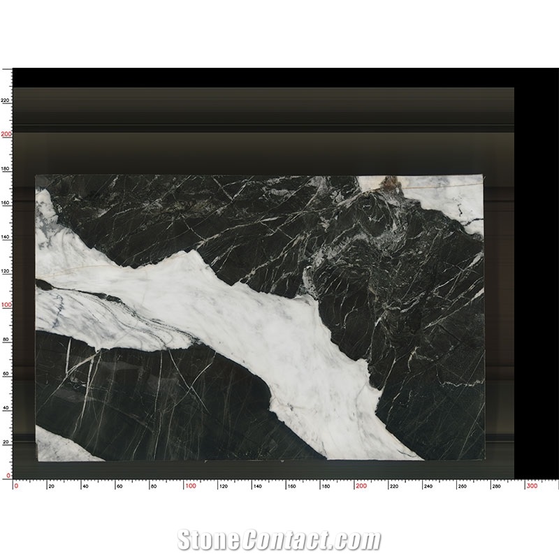 Calacatta Black Marble With White Veins Slab For Hotel