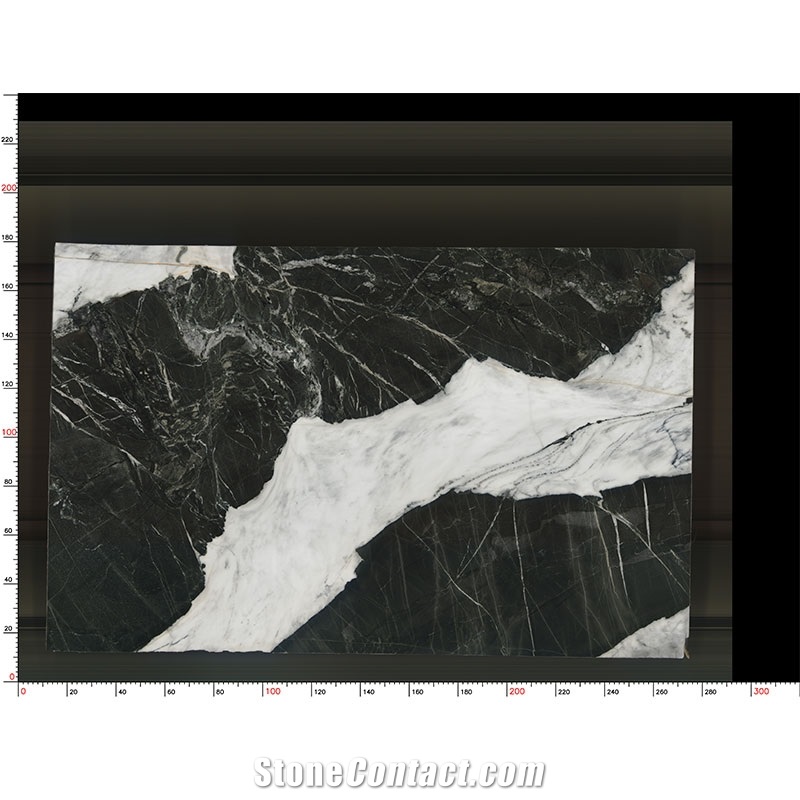 Calacatta Black Marble With White Veins Slab For Hotel