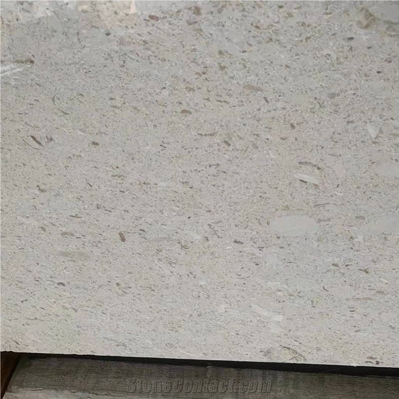 Crema Pearl Beige Limestone Slabs For Exterior Wall Cladding