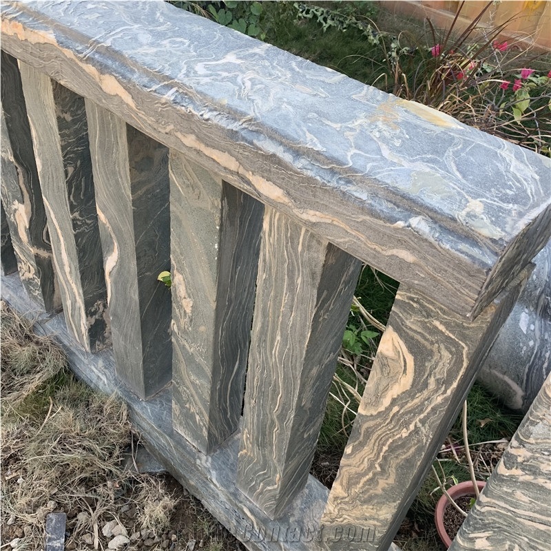Custom Factory Direct Granite Handrail Outdoor Balustrade