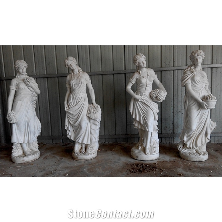 Customized Hand Carved Western Style Angel Figure Carvings