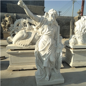 Decoration Religion Stone Sculpture White Marble Statue