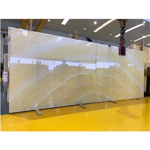 Good Price Translucent Book Matched Orange Yellow Onyx Good Price Translucent Book Matched Orange Yellow Onyx