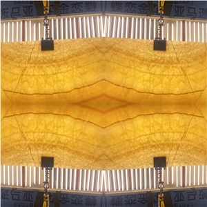High Quality Polished Backlit Beige Peach Onyx Slab For Wall