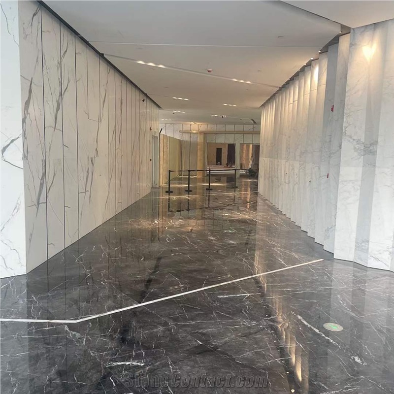 Italy Top Quality Grigio Carnico Grey Marble Floor Wall Tile