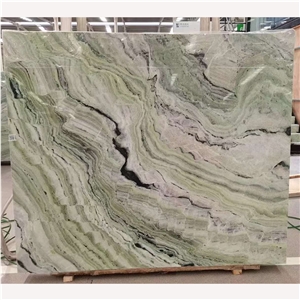 Natural Green Cloud Jade Marble Slab Natural Green Cloud Jade Marble Slab