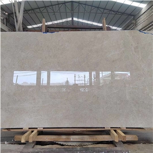 Polished Auman Beige Marble Floor Covering Slab Tile On Sale