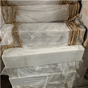White Marble Natural Stone Baluster Railing For Villa