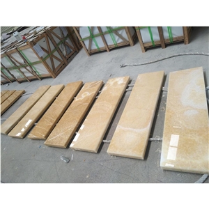 Wholesale Natural Good Price Translucent Orange Yellow Onyx