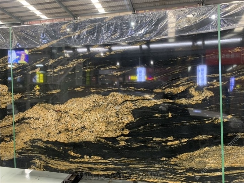 Cosmic Gold Granite Slabs