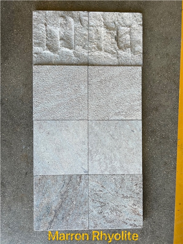 Maroon Rhyolite/Brown Limestone/Silver Blue Limestone