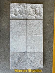 Maroon Rhyolite/Brown Limestone/Silver Blue Limestone