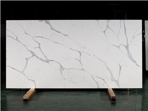 Bianco Calacatta Solid Surface Engineered Stone Slabs