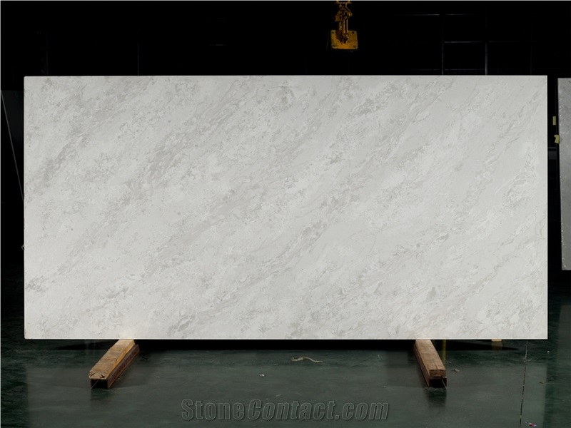 Carrara White Highly Imtimated Artificial Marble Grey