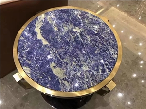 Interior Stone Reception Desk Granite Amazonite Cafe Table