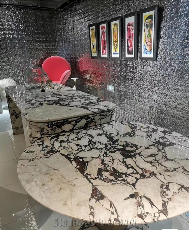 Interiors Stone Kitchen Island Tops Marble Viola Countertop