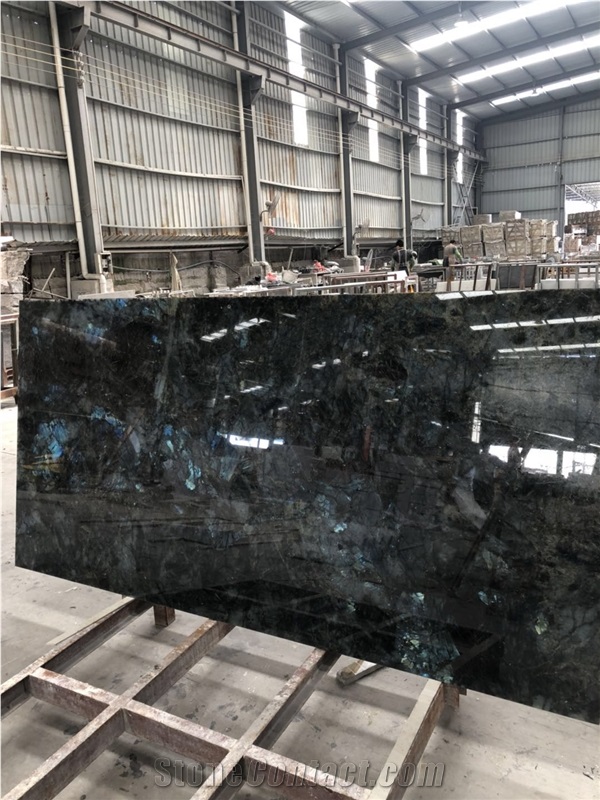 Luxury Stone Hotel Kitchen Countertop Prefab Labradorite Top