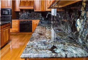 Luxury Stone Kitchen Bench Top Lemurian Prefab Island Top