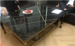 Marble Interiors Cafe Table Sahara Noir Marble Hotel Furniture