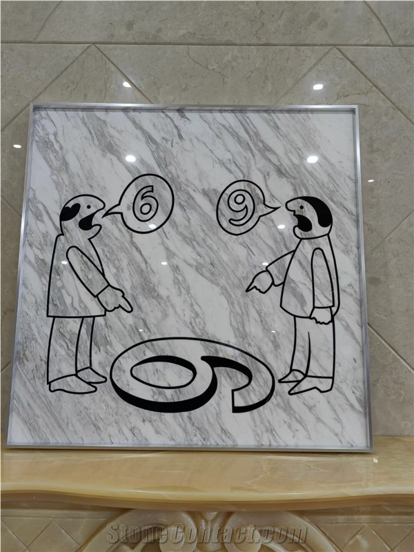 Marble Waterjet Medallion Stone Volakas Lobby Pattern Tile