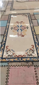 Marble Waterjet Medallion Stone Volakas Lobby Pattern Tile