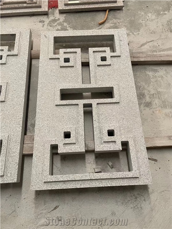 Outdoor Stone Wall Relief Granite Laser Engraving Embossment