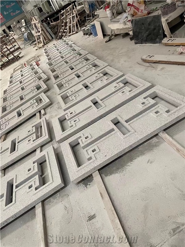 Outdoor Stone Wall Relief Granite Laser Engraving Embossment