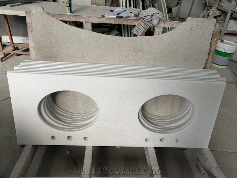 Prefab Stone Bathroom Countertop Granite Galaxy Vanity Top