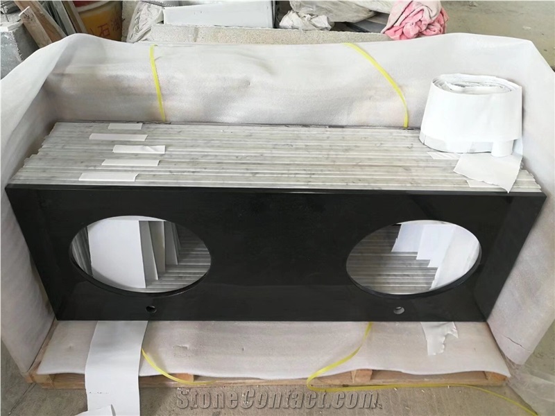 Prefab Stone Bathroom Countertop Granite Galaxy Vanity Top