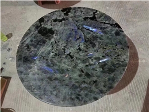 Stone Office Reception Desk Granite Sodalite Hotel Furniture