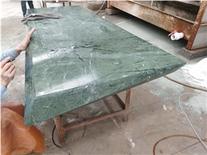 Stone Reception Office Desk Marble Calacatta Cafe Furniture