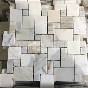 Calacatta Gold Marble 2"X4" Subway Mosaic Brick Tile