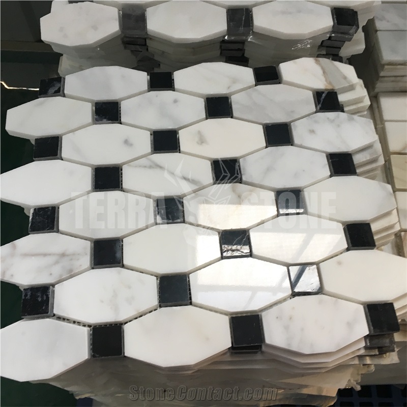Calacatta Gold Marble 2"X4" Subway Mosaic Brick Tile