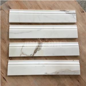 Calacatta Gold Marble Polished 12" Skirting Baseboard