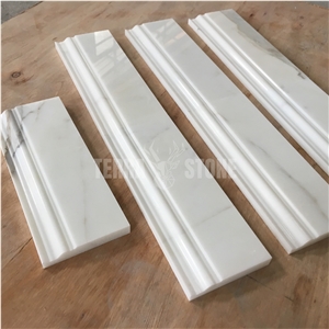 Calacatta Gold Marble Polished 12" Skirting Baseboard