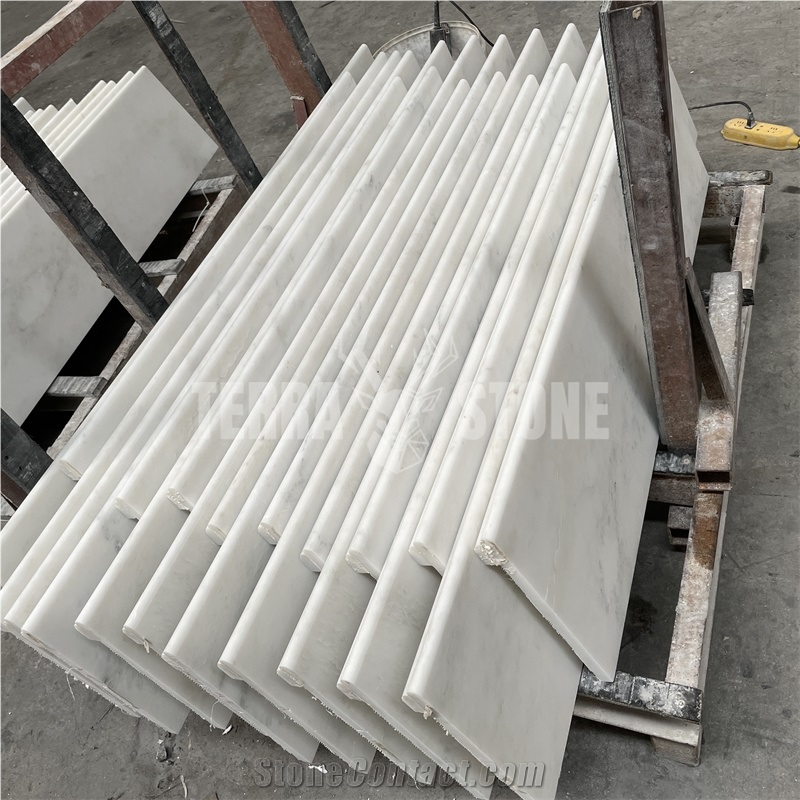 China Oriental White Marble Stair Treads Stonesteps