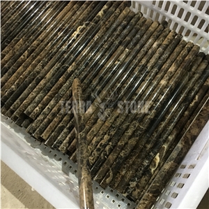 Emperador Dark Marble Brown Pencil Liner Trim Border Trim