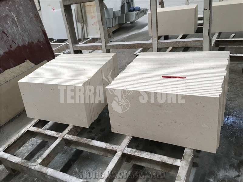 Moonlight Beige Limestone 12"X24" Honed Wall Tiles