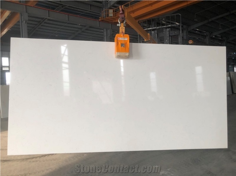 VG2306 Carrara Marble Looks Quartz Slabs