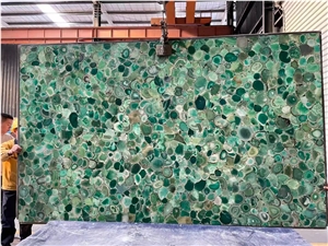 Agate Transparent Semiprecious Stone Light Transmitting