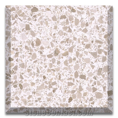 Beige Terrazzo Cement Inorganic Terrazzo Botticino Terrazzo