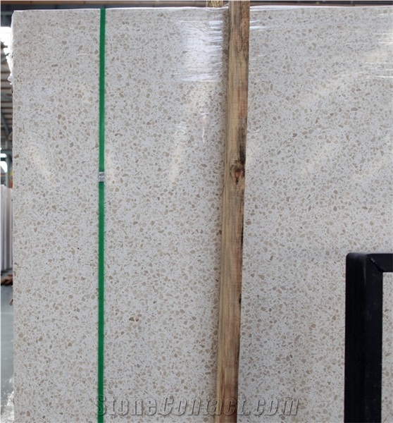 Beige Terrazzo Cement Inorganic Terrazzo Botticino Terrazzo