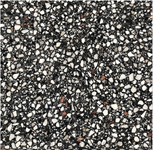 Black Terrazzo Multicolor Neroterrazzo Pink& White Stone
